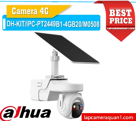 camera ip 4g dahua DH-KIT/IPC-PT2449B1-4GB20/M0508, camera quay quét 4g năng lượng mặt trời DH-KIT/IPC-PT2449B1-4GB20/M0508, camera ngoài trời dahua 4mp DH-KIT/IPC-PT2449B1-4GB20/M0508, camera an ninh 4g pin mặt trời DH-KIT/IPC-PT2449B1-4GB20/M0508, camera quan sát dahua DH-KIT/IPC-PT2449B1-4GB20/M0508,