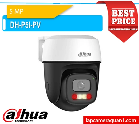 Lắp đặt camera Camera IP PT WiFi 5MP Dahua DH-P5I-PV