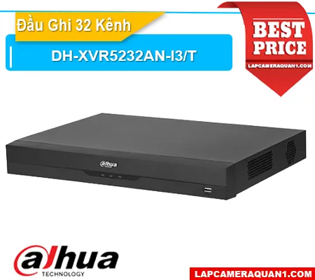 Lắp đặt camera Đầu Ghi 32 Kênh DH-XVR5232AN-I3/T