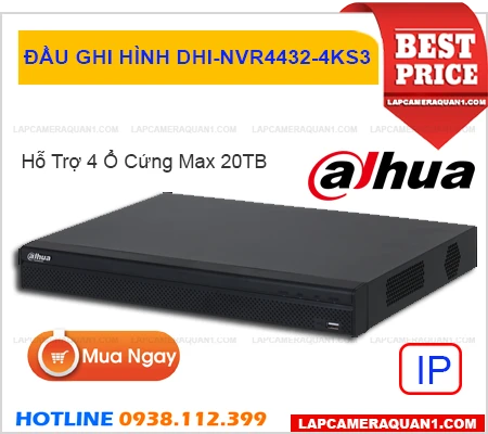 DHI-NVR4432-4KS3,Đầu Ghi Hình 32 Kênh IP Dahua DHI-NVR4432-4KS3,Thông số DHI-NVR4432-4KS3,Giá Phân Phối DHI-NVR4432-4KS3 NetWork với Trang bị Truyền tải hình ảnh nhanh với dung lượng thấp của công nghệ nén hình h.265+ ,Giá buôn DHI-NVR4432-4KS3,Điểm bán DHI-NVR4432-4KS3thông số ,DHI-NVR4432-4KS3