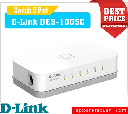 Lắp đặt camera Bộ chia mạng D-Link DES-1005C 5 Cổng