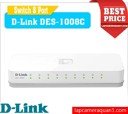Lắp đặt camera Switch 8 port D-Link DES-1008C