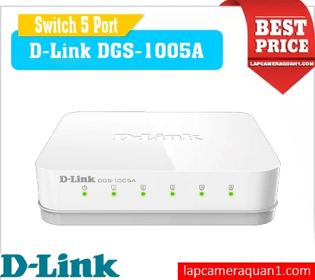 Lắp đặt camera D-Link DGS-1005A Bộ chia mạng 5 Port
