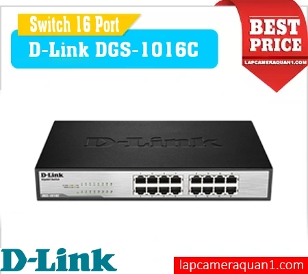 Lắp đặt camera Switch 16 Port D-Link DGS-1016C