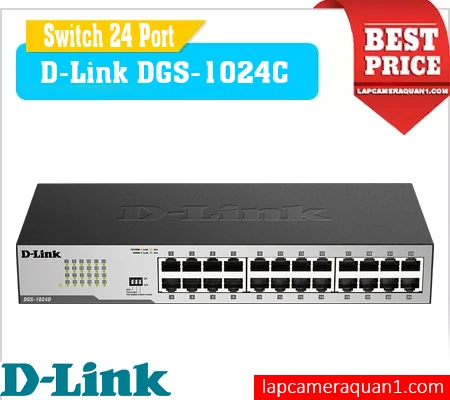 Lắp đặt camera Switch 24 Cổng D-Link DGS-1024C