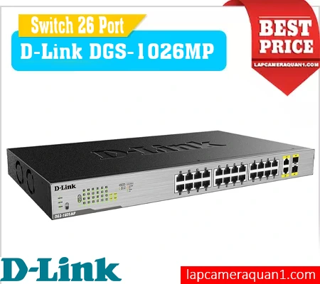 Lắp đặt camera Switch 26 Port D-Link DGS-1026MP
