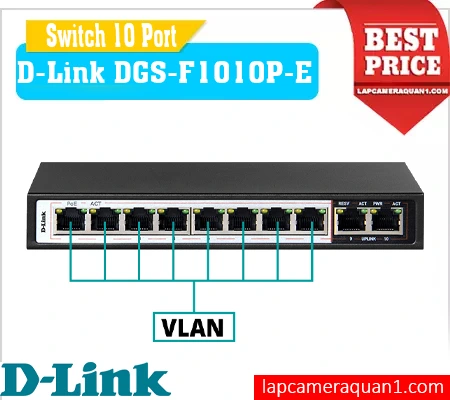 Lắp đặt camera Bộ Chia Mạng D-Link DGS-F1010P-E