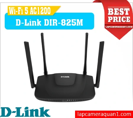 Lắp đặt camera Wi-Fi 5 băng tần kép D-Link DIR-825M