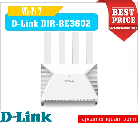 Lắp đặt camera Router Wi-Fi 7 D-Link DIR-BE3602