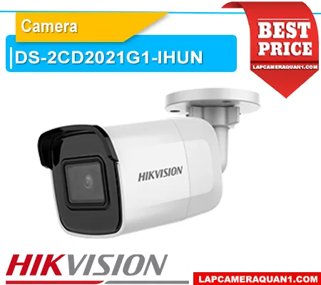 camera DS-2CD2021G1-IHUN, camera Hikvision DS-2CD2021G1-IHUN, camera IP Hikvision 2MP, camera Hikvision Full HD 1080P, camera thân trụ Hikvision 2MP, giá camera DS-2CD2021G1-IHUN, camera Hikvision hồng ngoại ban đêm, lắp đặt camera DS-2CD2021G1-IHUN, camera quan sát Hikvision chính hãng