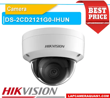 camera DS-2CD2121G0-IHUN, camera Hikvision DS-2CD2121G0-IHUN, camera IP Hikvision 2MP, camera Hikvision Full HD 1080P, camera Dome Hikvision 2MP, giá camera DS-2CD2121G0-IHUN, camera Hikvision hồng ngoại ban đêm, lắp đặt camera DS-2CD2121G0-IHUN, camera quan sát Hikvision chính hãng