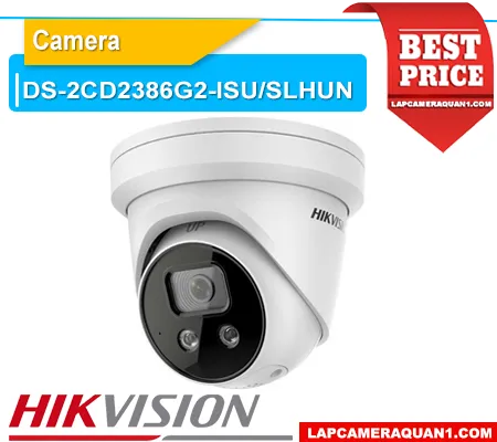 camera DS-2CD2386G2-ISU/SLHUN, camera Hikvision DS-2CD2386G2-ISU/SLHUN, camera IP Hikvision 8MP 4K, camera Hikvision AcuSense 8MP, camera Hikvision cảnh báo còi đèn, camera Hikvision có mic và loa, giá camera DS-2CD2386G2-ISU/SLHUN, lắp đặt camera DS-2CD2386G2-ISU/SLHUN, camera Hikvision chống ngược sáng WDR 120dB