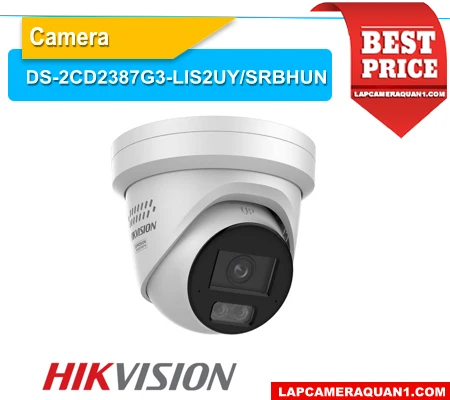 DS-2CD2387G3-LIS2UY/SRBHUN camera Hikvision 8MP ColorVu, DS-2CD2387G3-LIS2UY/SRBHUN camera IP AI AcuSense, DS-2CD2387G3-LIS2UY/SRBHUN camera giám sát ban đêm màu 24/7, DS-2CD2387G3-LIS2UY/SRBHUN camera quan sát độ phân giải 4K, DS-2CD2387G3-LIS2UY/SRBHUN giải pháp camera giám sát AI chuyên nghiệp