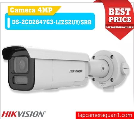Camera DS-2CD2647G3-LIZS2UY/SRB Hikvision, Camera DS-2CD2647G3-LIZS2UY/SRB, DS-2CD2647G3-LIZS2UY/SRB ColorVu AI, Camera giám sát DS-2CD2647G3-LIZS2UY/SRB, Camera DS-2CD2647G3-LIZS2UY/SRB, DS-2CD2647G3-LIZS2UY/SRB, Camera IP Hikvision DS-2CD2647G3-LIZS2UY/SRB.