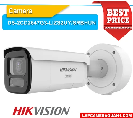 DS-2CD2647G3-LIZS2UY/SRBHUN, Camera DS-2CD2647G3-LIZS2UY/SRBHUN, Báo giá DS-2CD2647G3-LIZS2UY/SRBHUN, Thông số kỹ thuật DS-2CD2647G3-LIZS2UY/SRBHUN, Camera Hikvision DS-2CD2647G3-LIZS2UY/SRBHUN 4MP, DS-2CD2647G3-LIZS2UY/SRBHUN ColorVu HikAI-ISP, Mua DS-2CD2647G3-LIZS2UY/SRBHUN chính hãng
