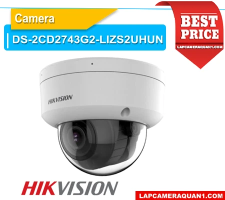 DS-2CD2743G2-LIZS2UHUN, camera AcuSense 4MP, camera IP Hikvision 4MP, camera dome motorized 2.8-12mm, camera chống báo động giả, camera WDR 120dB, camera IP IP67 IK10, camera giám sát AI Hikvision, camera an ninh hồng ngoại 40m, camera zoom quang học 4MP