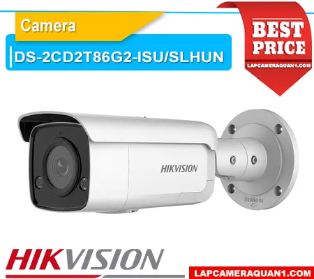 camera DS-2CD2T86G2-ISU/SLHUN, camera Hikvision DS-2CD2T86G2-ISU/SLHUN, camera IP Hikvision 8MP 4K, camera Hikvision AcuSense 8MP, camera Hikvision cảnh báo còi đèn, camera Hikvision tích hợp mic và loa, giá camera DS-2CD2T86G2-ISU/SLHUN, lắp đặt camera DS-2CD2T86G2-ISU/SLHUN, camera thân trụ Hikvision 8MP chính hãng