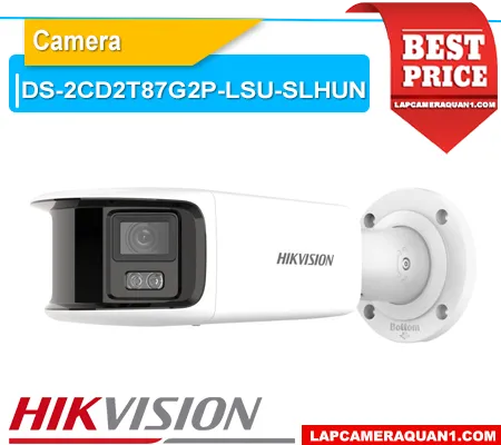 Camera ColorVu DS-2CD2T87G2P-LSU/SLHUN, DS-2CD2T87G2P-LSU/SLHUN, Camera Hikvision 4K, Camera ColorVu 8MP, Camera IP ngoài trời 8MP, Camera ghi hình màu ban đêm, Camera AI Hikvision, Camera IP ColorVu chính hãng