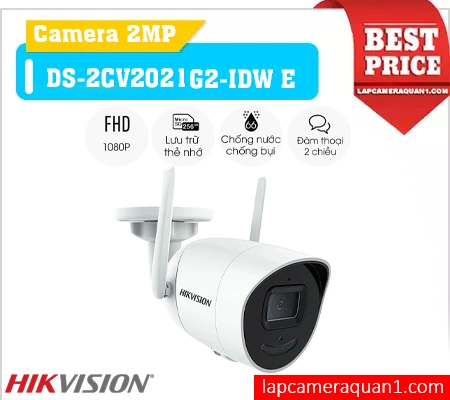Camera DS-2CV2021G2-IDW E WiFi, Hikvision DS-2CV2021G2-IDW E Full HD, Camera IP DS-2CV2021G2-IDW E trong nhà, DS-2CV2021G2-IDW E chống nước IP66, Camera thông minh DS-2CV2021G2-IDW E, Camera hồng ngoại DS-2CV2021G2-IDW E, Camera giám sát DS-2CV2021G2-IDW E
