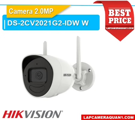 Lắp đặt camera Camera WiFi Hikvision DS-2CV2021G2-IDW W 2MP