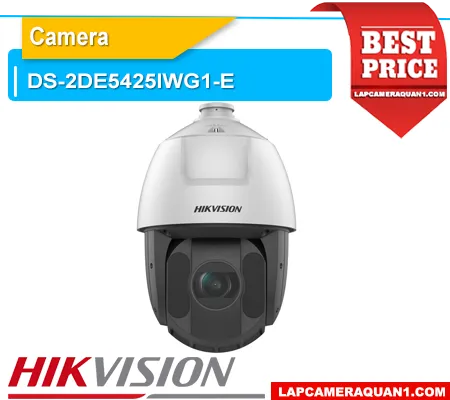 Camera HIKVISION DS-2DE5425IWG1-E, DS-2DE5425IWG1-E, Camera Speed Dome Hikvision 4MP, Camera Zoom Quang 25X Hikvision, Camera DarkFighter AI-ISP, Camera AcuSense Hikvision, Camera Hồng Ngoại 150m, Camera PTZ Ngoài Trời Hikvision