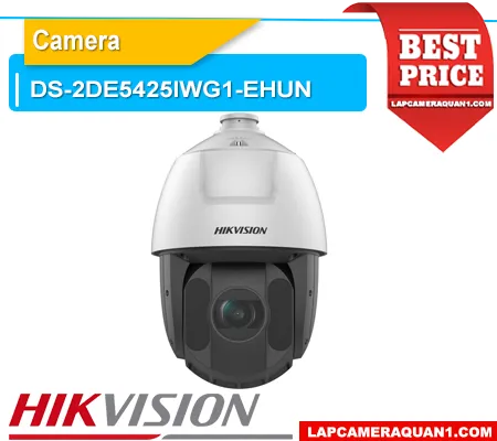 Camera DS-2DE5425IWG1-EHUN, DS-2DE5425IWG1-EHUN, Camera Quay Quét 360 Hikvision, Camera Speed Dome 4MP Hikvision, Camera Zoom Quang 25X, Camera DarkFighter AI-ISP, Camera AcuSense Hikvision, Camera Hồng Ngoại 150m