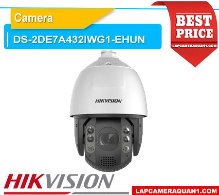 Camera DS-2DE7A432IWG1-EHUN, DS-2DE7A432IWG1-EHUN, Camera Speed Dome Hikvision DS-2DE7A432IWG1-EHUN, Camera PTZ Zoom 32X Hikvision, Camera DarkFighter AI-ISP 4MP, Camera AcuSense Hikvision, Camera Hồng Ngoại 200m, Camera PTZ Ngoài Trời Hikvision