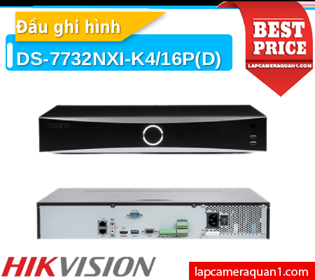Lắp đặt camera Đầu Thu Hikvision DS-7732NXI-K4/16P(D)