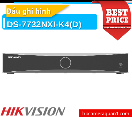 Lắp đặt camera Đầu Ghi Hikvision DS-7732NXI-K4(D)