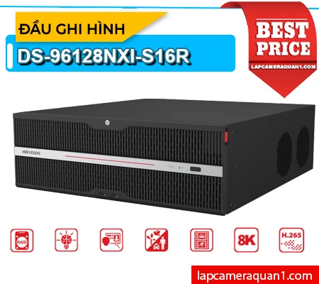 Lắp đặt camera Đầu Ghi Hình IP HIKVISION DS-96128NXI-S16R
