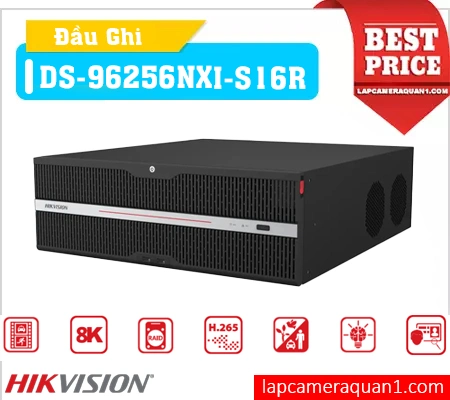 Lắp đặt camera Đầu Ghi Hình 128 Kênh DS-96256NXI-S16R