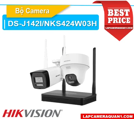 DS-J142I/NKS424W03H,Bộ Kit Camera DS-J142I/NKS424W03H,DS-J142I/NKS424W03H chính hãng,Camera không dây, DS-J142I/NKS424W03H Camera Thiết kế Đẹp Hikvision ,thông số DS-J142I/NKS424W03H