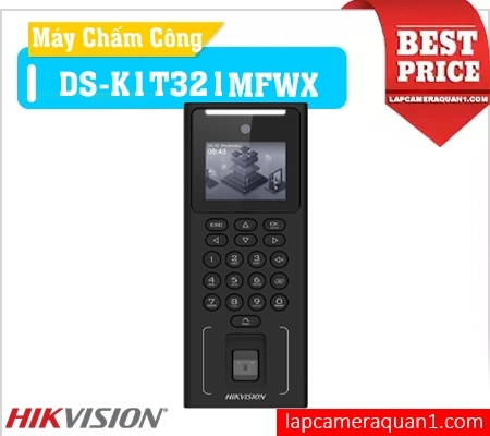Lắp đặt camera Mấy Chấm Công Hikvision DS-K1T321MFWX