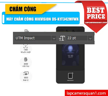 Lắp đặt camera Máy Chấm Công HIKVISION DS-K1T342MFWX