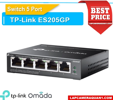 Lắp đặt camera Switch PoE 5 Cổng ES205GP