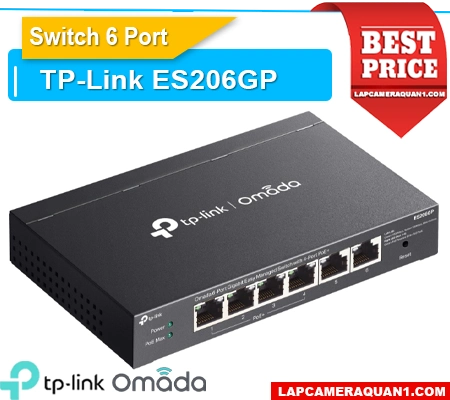 Lắp đặt camera Switch Omada ES206GP 6 Port