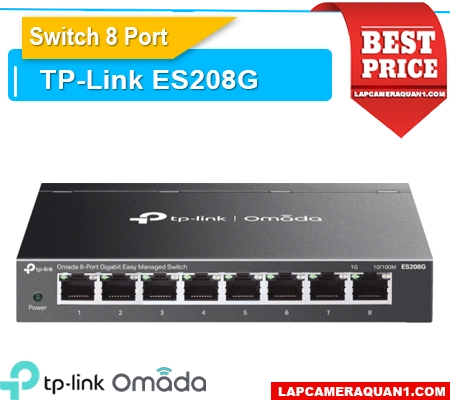 Lắp đặt camera Switch 8 Cổng PoE ES208G