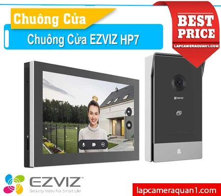 Lắp đặt camera Chuông cửa và màn hình wifi EZVIZ HP7