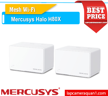 Mercusys Halo H80X,Halo H80X, Halo H80X chất lượng cao, mesh wifi Mercusys Halo H80X, mesh wifi 6 Halo H80X, wifi 6 Halo H80X, combo mesh wifi Halo H80X, mesh giá rẻ Halo H80X, mesh wifi giá tốt, mesh wifi giá rẻ Halo H80X