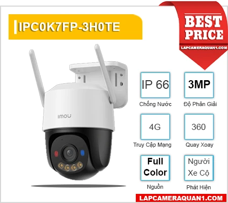 Lắp đặt camera Camera Sim 4G Imou IPC-K7FP-3H0TE