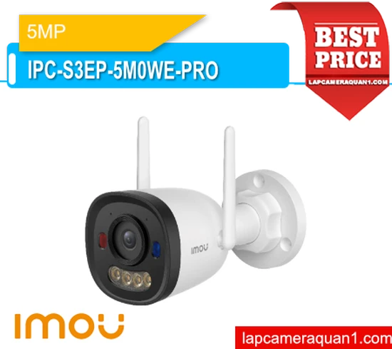 Lắp đặt camera Camera IP WiFi 5MP IMOU IPC-S3EP-5M0WE-PRO