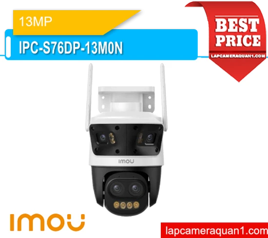 Lắp đặt camera Camera IP PT WiFi 13MP IMOU IPC-S76DP-13M0N