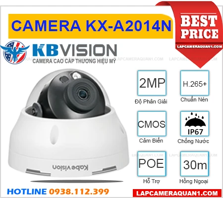 KX-A2014N Camera KBVISION (2MP), camera quan sát KBVISION KX-A2014N, camera giám sát KBVISION KX-A2014N, camera KBVISION KX-A2014N, lắp đặt camera KBVISION KX-A2014N, lắp camera KBVISION KX-A2014N giá rẻ, camera trong nhà KBVISION KX-A2014N, camera KBVISION KX-A2014N chính hãng,