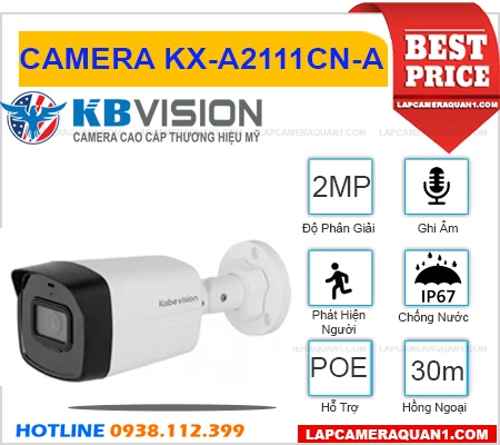 KX-A2111CN-A Camera KBVISION (2MP), camera quan sát KX-A2111CN-A, lắp đặt camera KX-A2111CN-A, camera chính hãng KX-A2111CN-A, camera ngoài trời KX-A2111CN-A, lắp camera KX-A2111CN-A giá rẻ, camera ghi âm KX-A2111CN-A, KX-A2111CN-A, 
