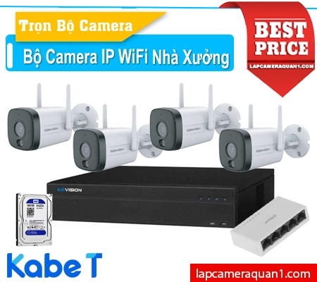 Bộ camera nhà xưởng, Bộ camera chống nước tốt, Bộ camera 3.0MP, trọn bô camera giám sát ngoài trời, Trọn bộ camera Kbvision KX-C31L, Bộ camera nhà xưởng giá rẻ, Bộ camera nhà xưởng chính hãng 