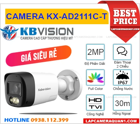 Camera KBVISION KX-AD2111C-T (2MP), camera quan sát KX-AD2111C-T, KBVISION KX-AD2111C-T, KX-AD2111C-T, lắp đặt camera KX-AD2111C-T, camera KX-AD2111C-T giá rẻ, lắp camera KX-AD2111C-T giá rẻ, camera đàm thoại 2 chiều KX-AD2111C-T, camera ngoài trời KX-AD2111C-T,