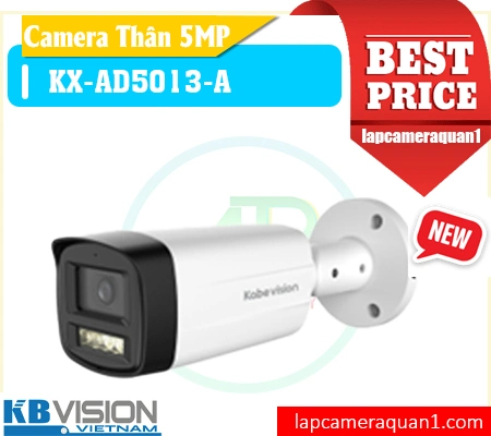 camera full color KX-AD5013-A,camera 5MP ánh sáng kép 80m KX-AD5013-A,camera 4 chuẩn KX-AD5013-A,camera thân kim loại IP67 KX-AD5013-A,camera tích hợp mic KX-AD5013-A,camera HDCVI KX-AD5013-A,camera chống ngược sáng KX-AD5013-A