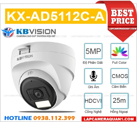 Camera KBVISION KX-AD5112C-A (5MP),công nghê KX-AD5112C-A,KX-AD5112C-A Công Nghệ Mới,KX-AD5112C-A HD Anlog trang bị đặt biệt Có đèn led ban đêm Bán Lỗ, Loại Camera KX AD5112C A,KX-AD5112C-A giá hấp dẫn,Giá Bán KX-AD5112C-A Ultra 4k lite