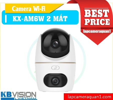 Camera WiFi KX-AM6W, Camera 2 ống kính KX-AM6W, Camera quay quét 6MP KX-AM6W, Camera trong nhà KX-AM6W, Camera hồng ngoại màu KX-AM6W, Camera đàm thoại 2 chiều KX-AM6W, Camera an ninh WiFi KX-AM6W