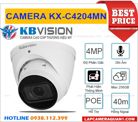 Camera Ghi Âm KX-C4204MN KBvision (4MP), camera quan sát KX-C4204MN, lắp đặt camera KX-C4204MN, lắp camera KX-C4204MN giá rẻ, camera chính hãng KX-C4204MN, KX-C4204MN, camera KX-C4204MN giá rẻ, camera ghi âm KX-C4204MN, camera trong nhà KX-C4204MN,